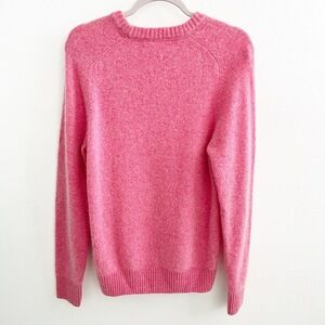 H&M Pink Sweater Medium Crew Neck Long Sleeve Ribbed Hem NWOT
